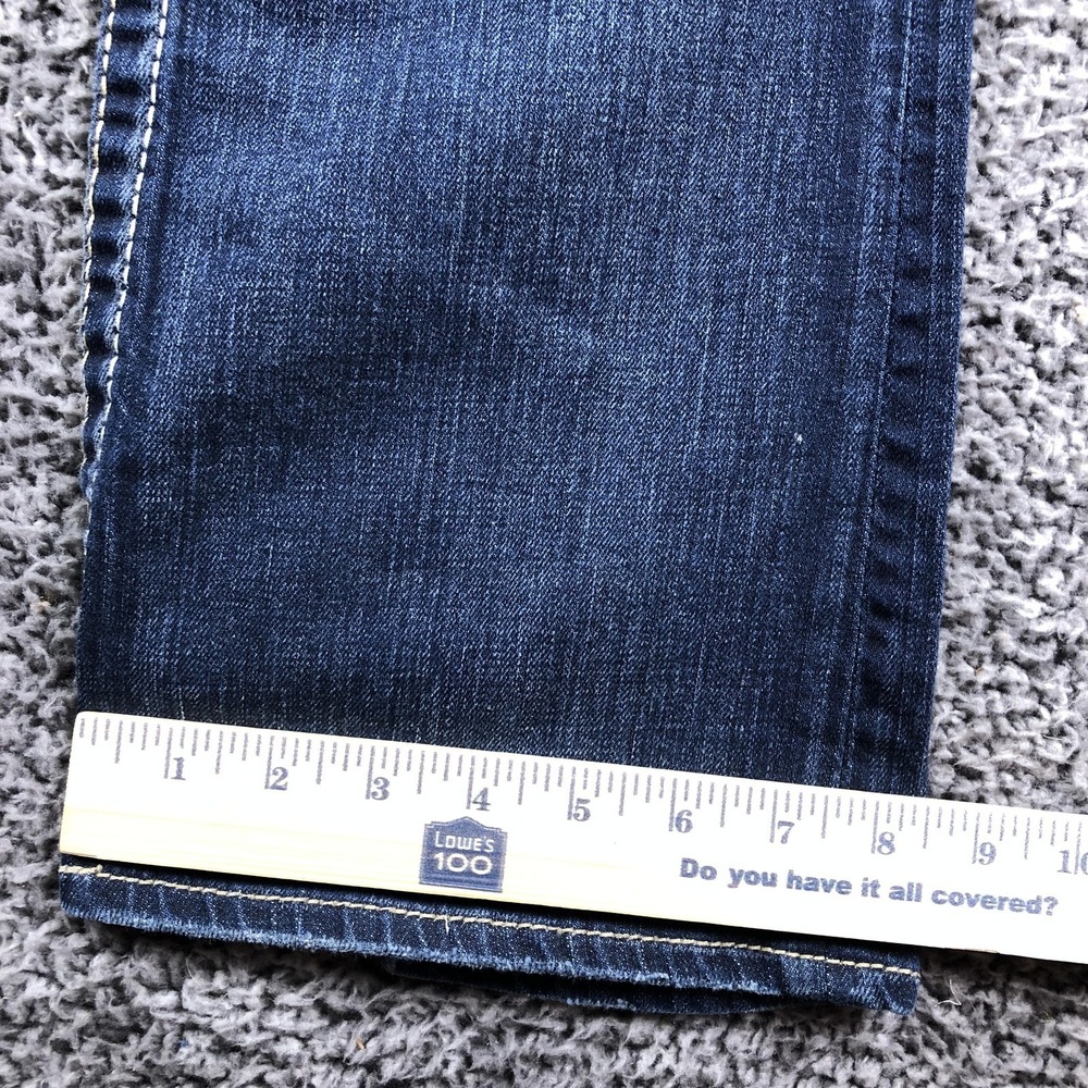 Big Star Remy Jeans Womens 27L Tall Blue Med Wash Low Rise Bootcut Stretch - Picture 9 of 16